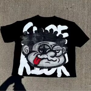 Y2K big face over sized t-shirt